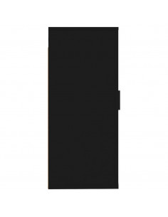 Mobile Porta TV a Parete Nero 40x34,5x80 cm