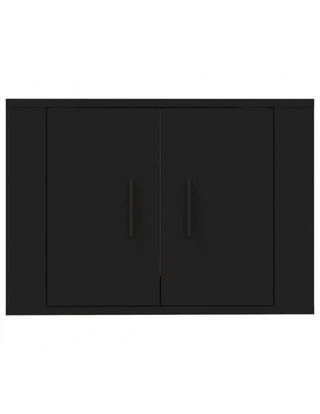 Mobile Porta TV a Parete Nero 57x34,5x40 cm