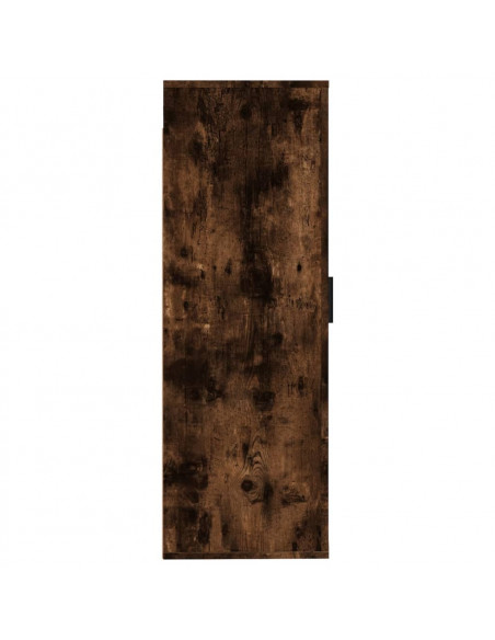 Mobile Porta TV a Parete Rovere Fumo 40x34,5x100 cm