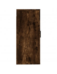 Mobile Porta TV a Parete Rovere Fumo 40x34,5x80 cm