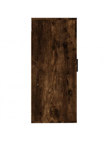 Mobile Porta TV a Parete Rovere Fumo 40x34,5x80 cm