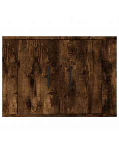 Mobile Porta TV a Parete Rovere Fumo 57x34,5x40 cm