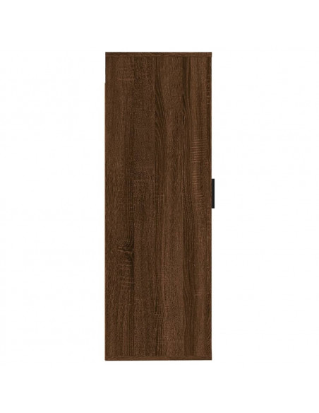 Mobile Porta TV a Parete Rovere Marrone 40x34,5x100 cm