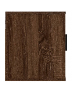 Mobile Porta TV a Parete Rovere Marrone 40x34,5x40 cm