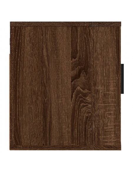 Mobile Porta TV a Parete Rovere Marrone 40x34,5x40 cm