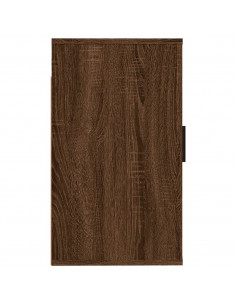 Mobile Porta TV a Parete Rovere Marrone 40x34,5x60 cm