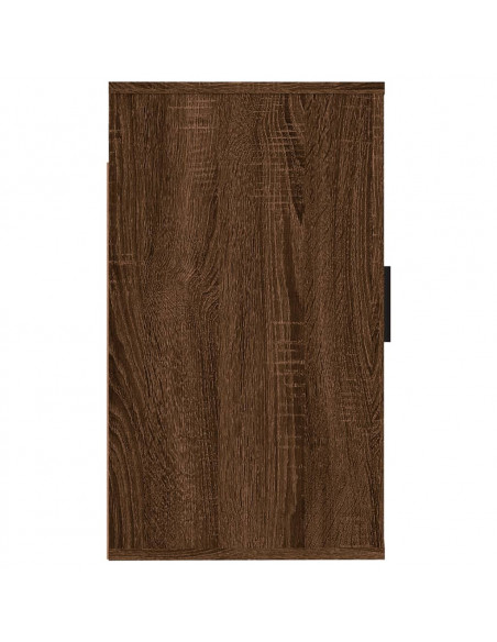 Mobile Porta TV a Parete Rovere Marrone 40x34,5x60 cm