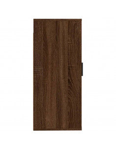 Mobile Porta TV a Parete Rovere Marrone 40x34,5x80 cm