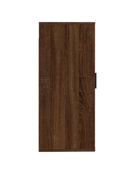 Mobile Porta TV a Parete Rovere Marrone 40x34,5x80 cm