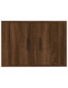 Mobile Porta TV a Parete Rovere Marrone 57x34,5x40 cm