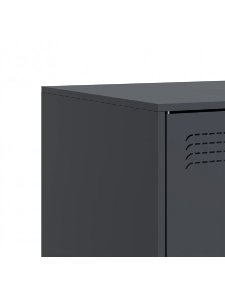 Mobile Porta TV Antracite 99x39x44 cm in Acciaio