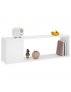 Mobile Porta TV Bianco 100x24x32 cm in Legno Multistrato