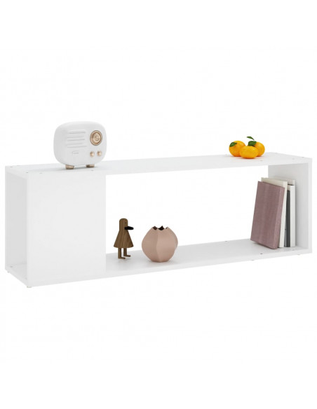 Mobile Porta TV Bianco 100x24x32 cm in Legno Multistrato
