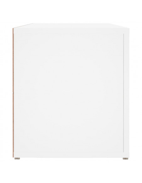 Mobile Porta TV Bianco 100x31,5x35 cm in Legno Multistrato