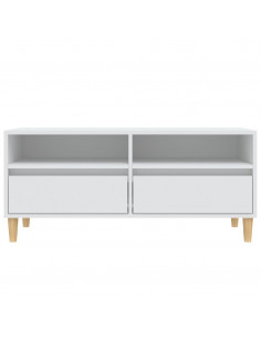 Mobile Porta TV Bianco 100x34,5x44,5 cm in Legno Multistrato