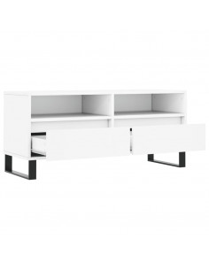 Mobile Porta TV Bianco 100x34,5x44,5 cm in Legno Multistrato