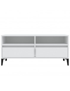 Mobile Porta TV Bianco 100x34,5x44,5 cm in Legno Multistrato