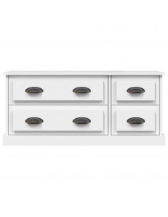 Mobile Porta TV Bianco 100x35,5x45 cm in Legno Multistrato