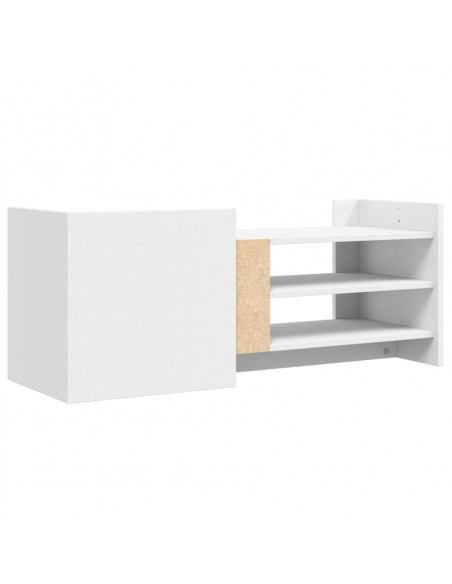 Mobile Porta TV Bianco 100x35x40 cm in Legno Multistrato