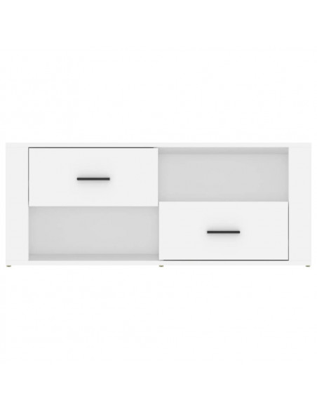 Mobile Porta TV Bianco 100x35x40 cm in Legno Multistrato
