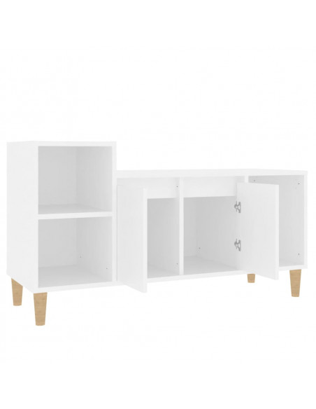 Mobile Porta TV Bianco 100x35x55 cm in Legno Multistrato
