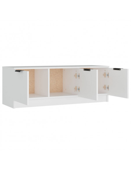 Mobile Porta TV Bianco 102x35x36,5 cm in Legno Multistrato