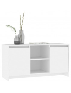 Mobile Porta TV Bianco 102x37,5x52,5 cm in Truciolato