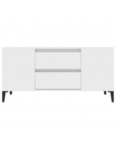 Mobile Porta TV Bianco 102x44,5x50 cm in Legno Multistrato