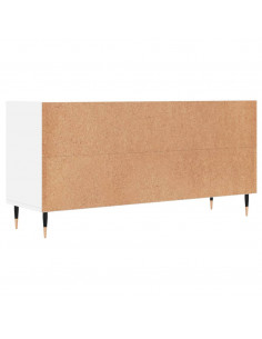 Mobile Porta TV Bianco 103,5x30x50 cm in Legno Multistrato