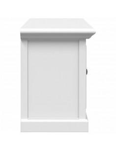 Mobile Porta TV Bianco 110x30x41 cm in Legno Multistrato