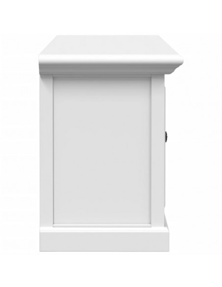 Mobile Porta TV Bianco 110x30x41 cm in Legno Multistrato