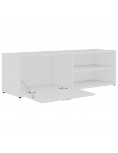 Mobile Porta TV Bianco 120x34x37 cm in Legno Multistrato