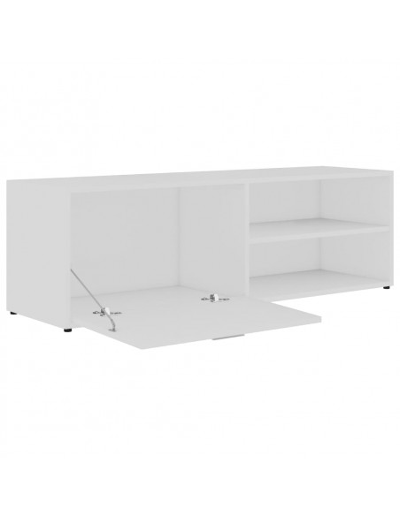 Mobile Porta TV Bianco 120x34x37 cm in Legno Multistrato