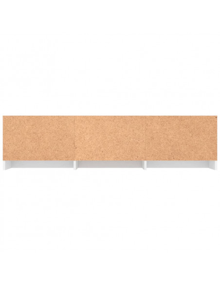 Mobile Porta TV Bianco 140x40x35,5 cm in Legno Multistrato