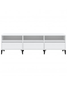 Mobile Porta TV Bianco 150x30x44,5 cm in Legno Multistrato