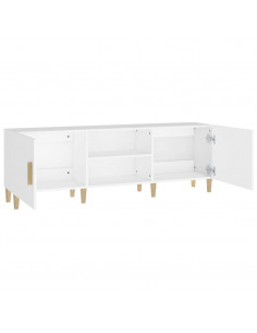 Mobile Porta TV Bianco 150x30x50 cm in Legno Multistrato