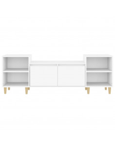 Mobile Porta TV Bianco 160x35x55 cm in Legno Multistrato