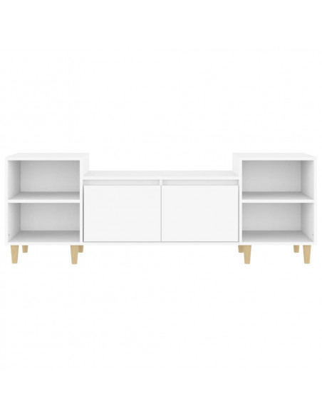 Mobile Porta TV Bianco 160x35x55 cm in Legno Multistrato