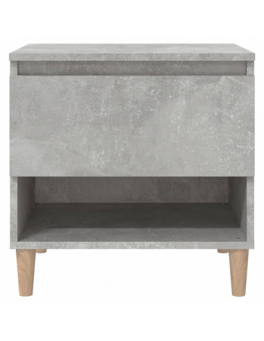 Comodino Grigio Cemento 50x46x50 cm in Legno Multistrato