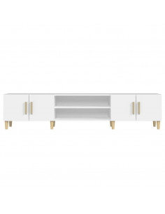 Mobile Porta TV Bianco 180x31,5x40 cm in Legno Multistrato