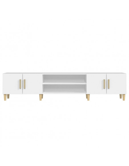 Mobile Porta TV Bianco 180x31,5x40 cm in Legno Multistrato