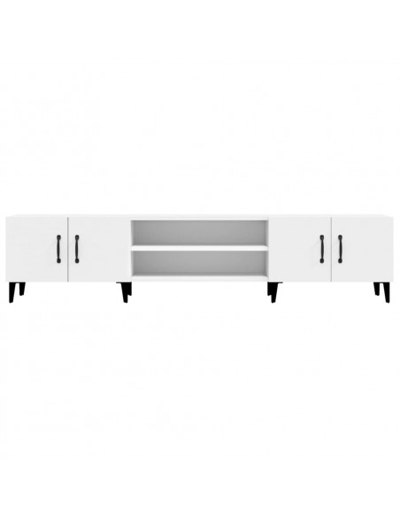 Mobile Porta TV Bianco 180x31,5x40 cm in Legno Multistrato