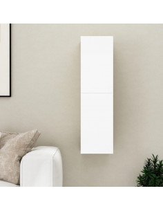 Mobile Porta TV Bianco 30,5x30x110 cm in Legno Multistrato