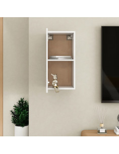 Mobile Porta TV Bianco 30,5x30x60 cm in Legno Multistrato