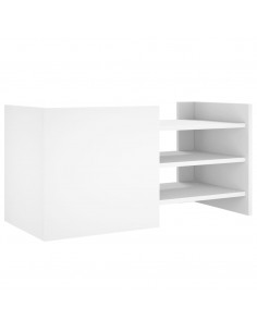 Mobile Porta TV Bianco 80x35x40 cm in Legno Multistrato