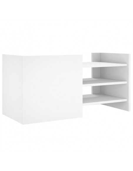 Mobile Porta TV Bianco 80x35x40 cm in Legno Multistrato