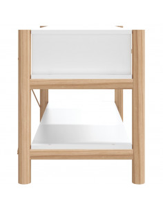 Mobile Porta TV Bianco 82x38x45 cm in Legno Multistrato