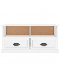 Mobile Porta TV Bianco 93x35,5x45 cm in Legno Multistrato