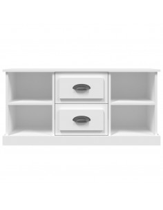 Mobile Porta TV Bianco 99,5x35,5x48 cm in Legno Multistrato
