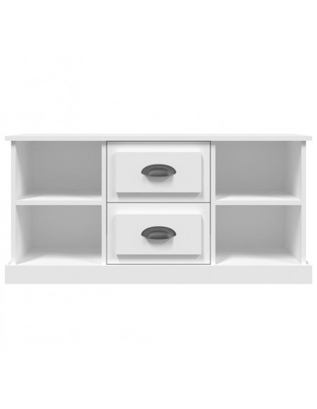 Mobile Porta TV Bianco 99,5x35,5x48 cm in Legno Multistrato